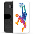 Samsung Galaxy S8+ Premium Wallet tok - Slam Dunk