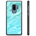 Samsung Galaxy S9+ védőburkolat - kék márvány