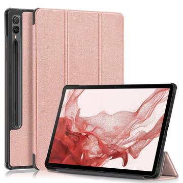 Samsung Galaxy Tab S9+ Tri-fold sorozatú Smart Folio tok - Rózsa arany