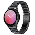 Samsung Galaxy Watch4/Watch4 Classic/Watch5/Watch6/Watch FE/Watch7 klasszikus rozsdamentes acél szíj - sötétkék / fekete