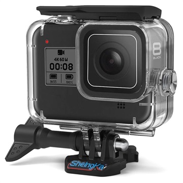 Sheingka FLW-318 GoPro Hero 8 fekete vízálló tok - átlátszó