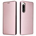 Sony Xperia 5 IV Flip Tok - Szénszálas - Rose Gold