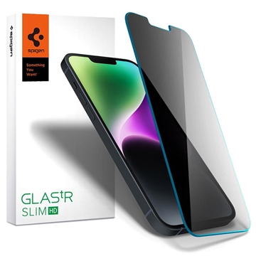 Spigen Glas.tR Slim Privacy iPhone 13/13 Pro/14 Képernyővédő Fólia