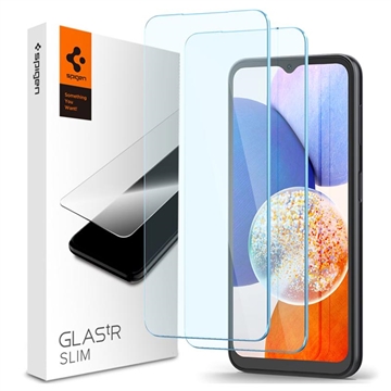 Spigen Glas.tR Slim Samsung Galaxy A14 Képernyővédő Fólia