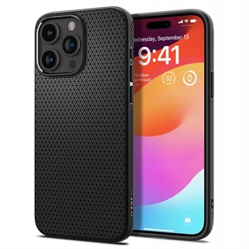 iPhone 15 Pro Spigen Liquid Air TPU tok - Fekete