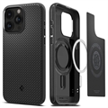 iPhone 15 Pro Spigen Mag Armor hibrid tok - matt fekete