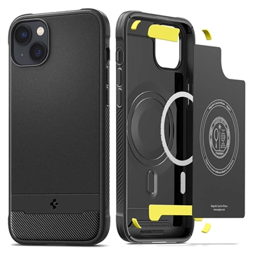 Spigen Rugged Armor Mag iPhone 14 TPU Case - Black