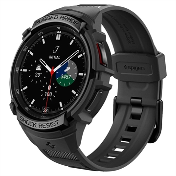 Samsung Galaxy Watch6 Classic Spigen Rugged Armor Pro TPU tok - 43mm (Nyitott doboz kielégítő) - Fekete