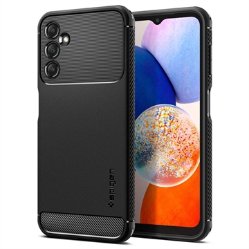 Spigen Rugged Armor Samsung Galaxy A14 TPU Tok - Fekete