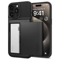 iPhone 15 Pro Max Spigen Slim Armor CS tok - fekete