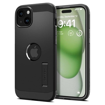 iPhone 15 Plus Spigen Tough Armor Mag Tok - Fekete