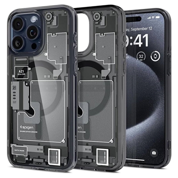 iPhone 15 Pro Max Spigen Ultra Hybrid Mag tok - Fekete / Zero One