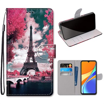 Style Series Xiaomi Redmi 9C, Redmi 9C NFC pénztárca tok – Eiffel-torony