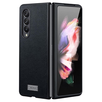 Samsung Galaxy Z Fold4 Sulada Luxury Series Hibrid Tok - Fekete