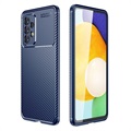 Bogár szénszálas Samsung Galaxy A53 5G tok - kék