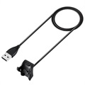 Taktikai USB töltőkábel - Honor Band 2/2 Pro/3/3 Pro/4/5 - 1 m - Fekete