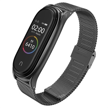 Tech-Protect Xiaomi Mi Smart Band 7 milánói szíj - fekete