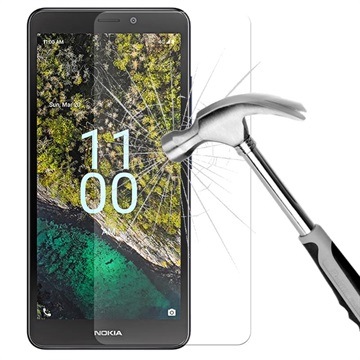 Nokia C100 edzett üveg kijelzővédő fólia - 9H, 0,3mm - átlátszó