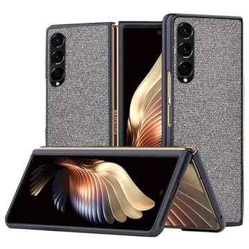 Texturált Samsung Galaxy Z Fold3 5G hibrid tok - szürke