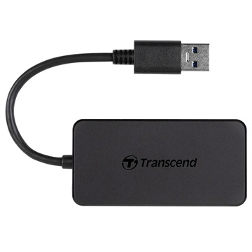 Transcend HUB2 USB 3.1 Gen 1 Hub - USB-A - Fekete