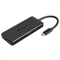 Transcend HUB5C USB 3.1 Gen 2 hub kártyaolvasóval - USB-C - fekete