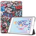 Három hajtható sorozatú iPad Mini (2019) Smart Folio tok - Graffiti