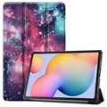 Három hajtható sorozatú Samsung Galaxy Tab S6 Lite 2020/2022/2024 fóliós tok – Galaxy