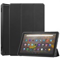 Tri-fold sorozatú Amazon Fire HD 10 (2021) Smart Folio tok - fekete