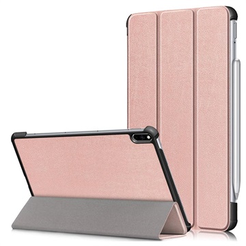 Tri-fold Series Smart Huawei MatePad Pro Folio tok - Rose Gold