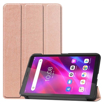 Tri-fold Series Lenovo Tab M7 (3. generációs) Smart Folio tok - Rose Gold