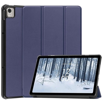 Tri-Fold Sorozat Nokia T21 Smart Folio Tok - Kék