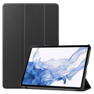 Három hajtható sorozatú Samsung Galaxy Tab S8 Smart Folio tok - fekete