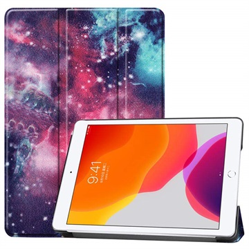 Három hajtható sorozatú iPad 10.2 2019/2020/2021 Smart Folio tok – Galaxy