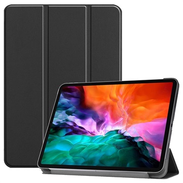 Három hajtható sorozatú iPad Pro 12.9 (2021) Smart Folio tok - fekete