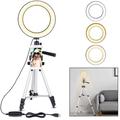 Tripod Stand w. Mini Ring USB LED Light - 7.9"