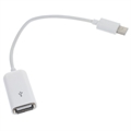 USB 3.1 Type-C / USB 2.0 OTG Kábeladapter - 15cm - Fehér