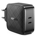 Ugreen CD216 gyors fali töltő - 2x USB-C PD, QC4.0 - 66 W