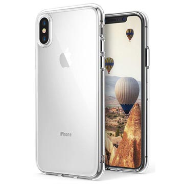 iPhone X / iPhone XS Ultra Slim Pro szilikon burkolat - átlátszó