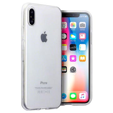 iPhone X / iPhone XS ultravékony szilikon tok - átlátszó