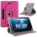 Univerzális Rotary Folio tok táblagépekhez - 7,9"-8,4" - Hot Pink