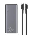 Usams US-CD165 SuperMac Series Power Bank 30000mAh - 65W, 2xUSB-A, USB-C - Black