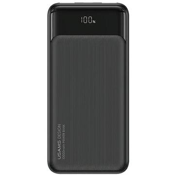 Usams US-CD201 Power Bank 30000mAh - USB-C, 2x USB-A - Black