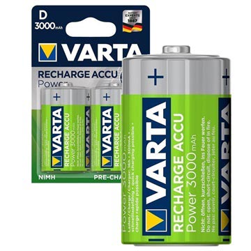 Varta Power Ready2Use újratölthető D/HR20 akkumulátorok - 3000 mAh - 1x2