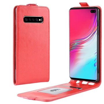 Samsung Galaxy S10 5G függőleges flip tok kártyatartóval