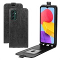 Samsung Galaxy M13 Vertical Flip Case with Card Slot - Black