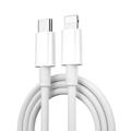 WiWU C008 Classic 30W USB-C / Lightning Cable - 1.2m - White