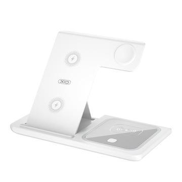 XO WX023 3-in-1 Wireless Charger 15W - White