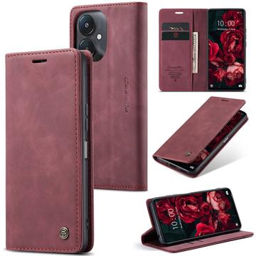 Caseme 013 Sorozatú Xiaomi Redmi 13C 5G/Poco C65 Pénztárca Tok - Piros