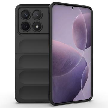 Robusztus sorozatú Xiaomi Redmi K70/K70 Pro/Poco F6 Pro TPU tok - Fekete