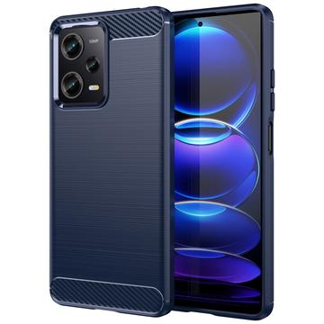 Xiaomi Redmi Note 12 Pro Szálcsiszolt TPU Tok - Szénszálas